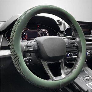 Car Steering Wheel Cover, Universal 15 inch, The Latest Microfiber Leather